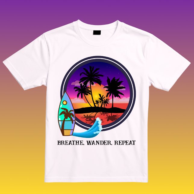 T-shirt Breathe Wander Repeat  (Créateur téléchargé)