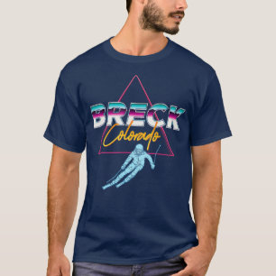 T-shirt Breck    ColoradoStation de ski des années 1980 R