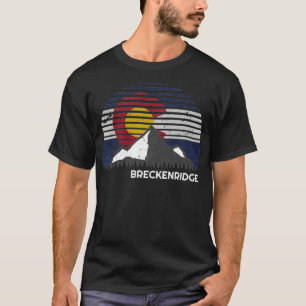 T-shirt Breckenridge, Colorado CO Drapeau Mountain Pullove