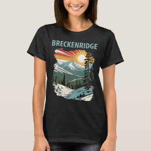 T-Shirt Breckenridge Peak Forest Snow Travel