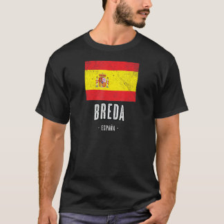 T-shirt Breda Espagne Es Drapeau Ville Bandera Ropa