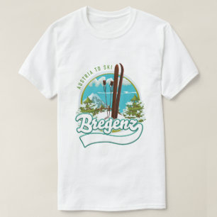 T-shirt Bregenz austria - logo ski