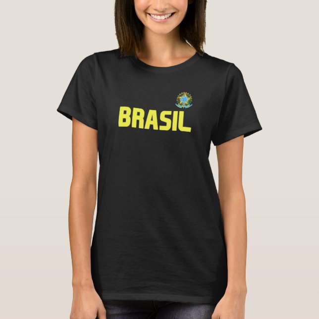 T-shirt Brésil Brésil Pride Brésil Drapeau international C (Devant)