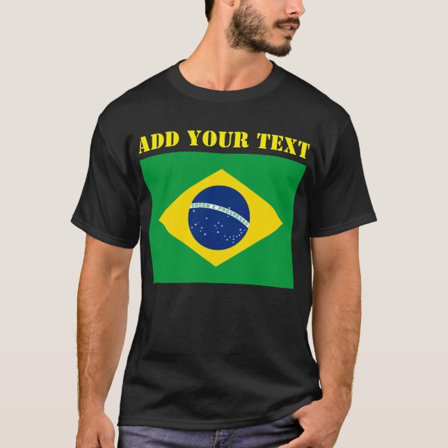 T-shirt Brésil Coupe du monde de football 2022 (Devant)