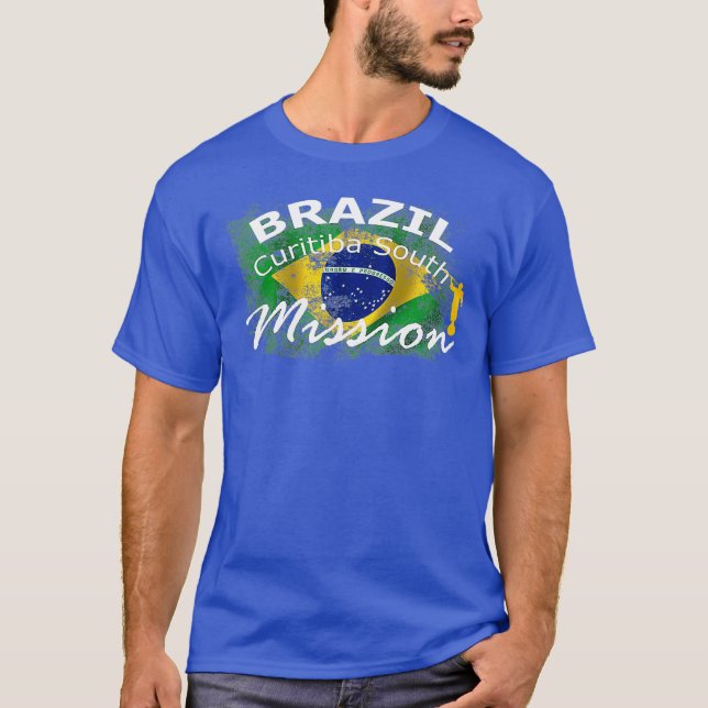 T-shirt Brésil Curitaba South Mormon LDS Mission Cadeau (Devant)
