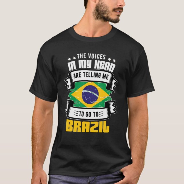 T-shirt Brésil dans ma tête (Devant)