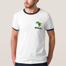 Brésil du pays | Carte Drapeau | Vert Jaune Bleu