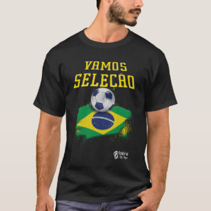 T-shirt Brésil Équipe nationale de football fans Tee ver 3