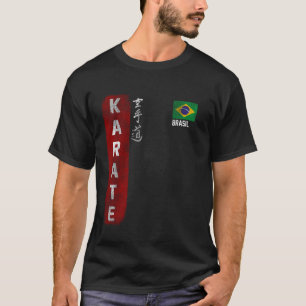 T-shirt Brésil Karaté drapeau brésilien Kyokushinkai Dojo 