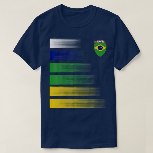 T-shirt Brésil maillot de football brésilien Jersey de foo (Design devant)