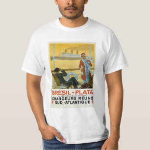 T-shirt Bresil - Plata