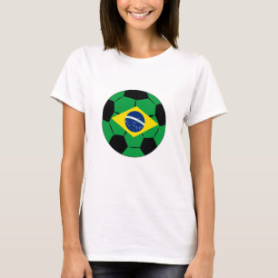 T-shirt Brésil Soccer Jersey Football Drapeau Brésilien T-