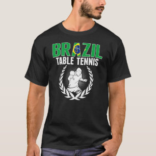 T-shirt Brésil Tennis De Table Brésil Ping Pong Soutien