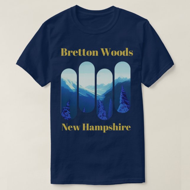T-shirt Bretton Woods ski New Hampshire 2 (Design devant)
