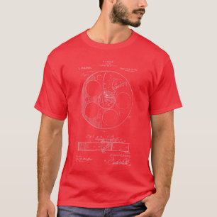 T-shirt Brevet de bobine de film Cadeau de cinéaste Moviee