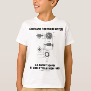 T-shirt Brevet de système électrique de dynamo à C.A. d