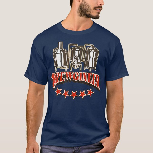 T-shirt Brewginner Débutant Bière Liquor Bravo alcool (Devant)