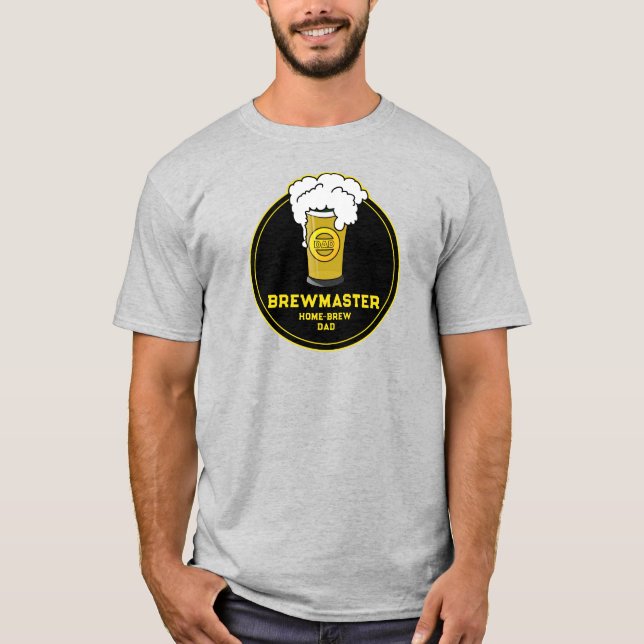 T-shirt Brewmaster Beer home-brew Papa (Devant)