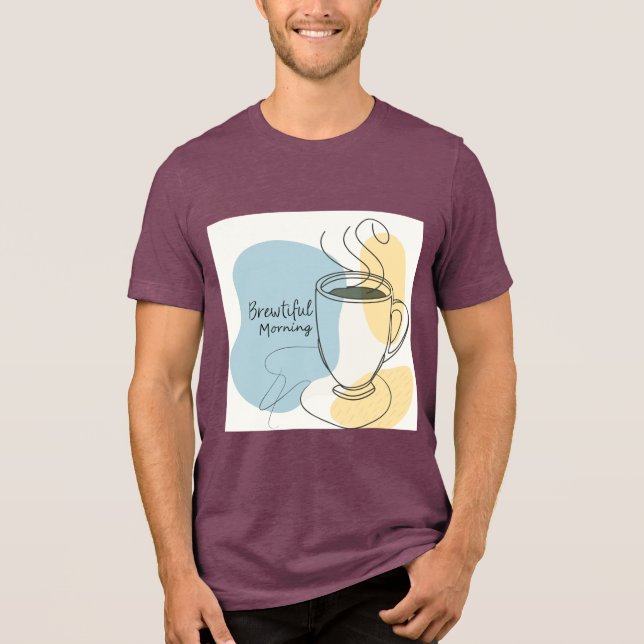T-Shirt Brewtiful Morning Tri-Blend Shirt (Front)
