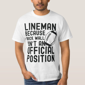 T-shirt Brick Wall n'est pas un poste officiel Mens Footba