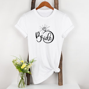 T-shirt Bride Diamond Engagé Fun Bridal