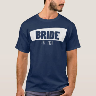 T-shirt Bride Est 2023 Mariage Gift Bride Bridal Party Bri