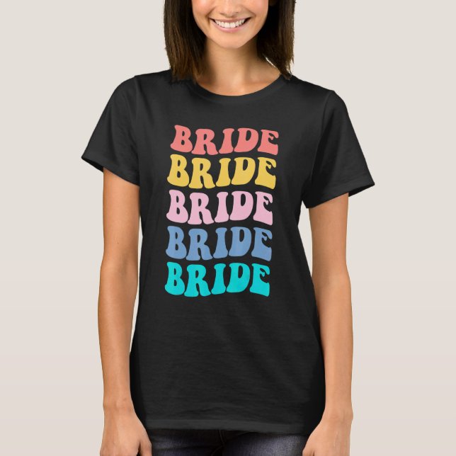 T-shirt Bride I Do Crew Retro Bachelorette Party Bride Bri (Devant)