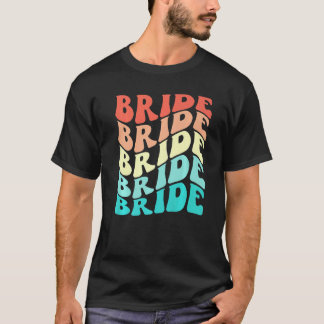 T-shirt Bride I Do Crew Retro Bachelorette Party Bridesmai