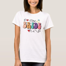 Bride Retro Bachelorette colorée