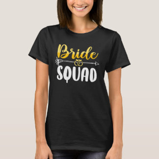 T-shirt Bride Squad Bachelor Wedding Party Womens Bridesma