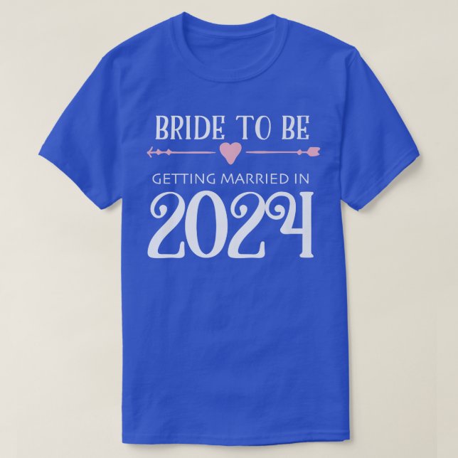 T-shirt Bride to Be 2024 Engagement Ring Future Bride  (Design devant)
