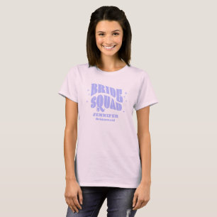 T-shirt Bridesmaid de l'équipe de mariée de bachelorette S