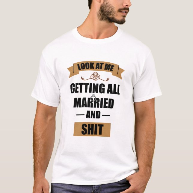 T-shirt Bridesmaid Shirt Drunk Bachelorette Mariage (Devant)