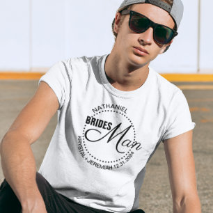 T-shirt Bridesman Dots Mariage