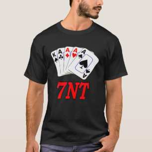 T-shirt Bridge Card Game 7 No Trump - Bridge Player Cadeau