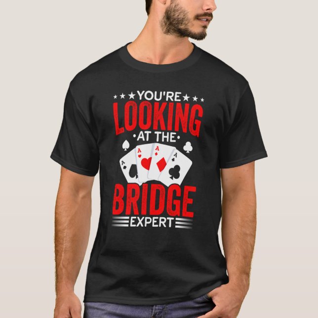T-shirt Bridge Card Game Expert Sports Player Bridge Playe (Devant)