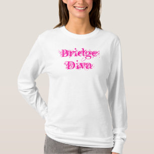 T-shirt Bridge Diva tendance Pink Script