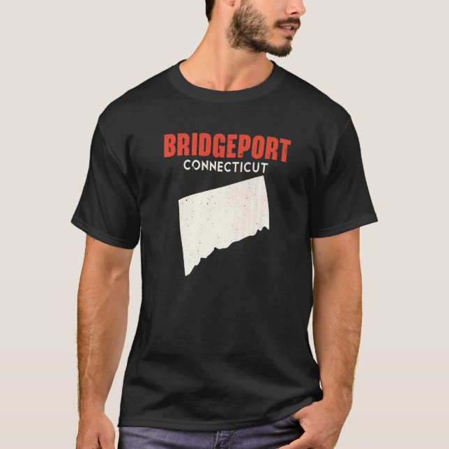 T-shirt Bridgeport Connecticut USA State America Travel Co (Devant)