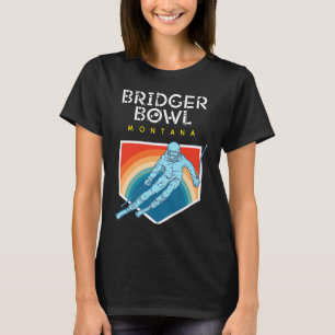 T-shirt Bridger Bowl Montana USA Station de ski RETOUR IMP