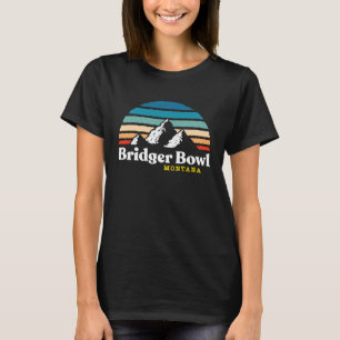 T-shirt Bridger Bowl Montana USA Station de ski RETOUR IMP