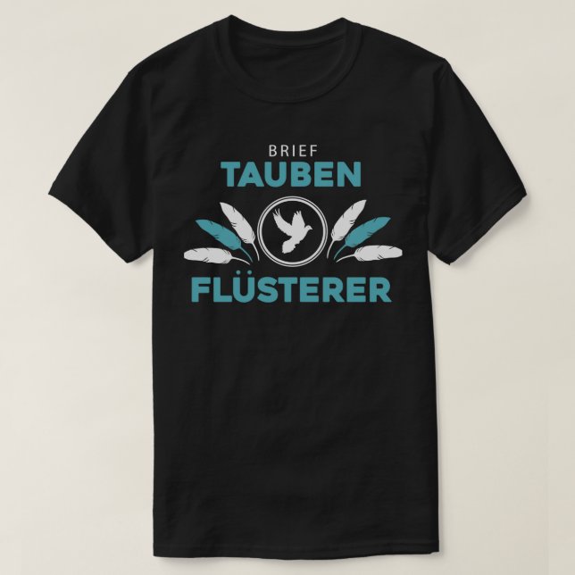 T-shirt Brieftauben design Tauben Flsterer Taubenzchter pr (Design devant)