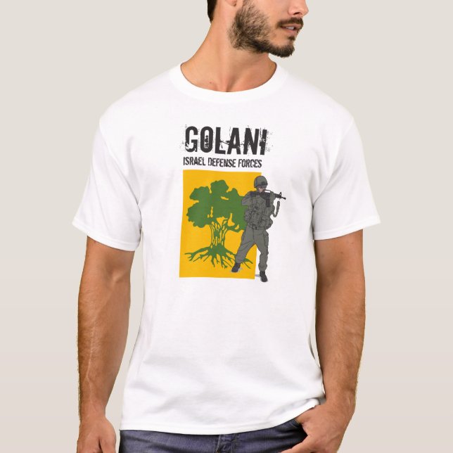 T-shirt Brigade d'infanterie de Golani, forces de défense (Devant)