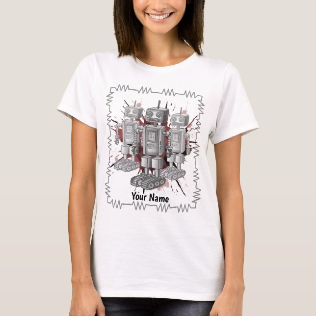 T-shirt Brigade robotique Scifi (Devant)