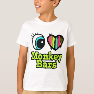 T-shirt Bright Eye Heart I Love Monkey Bars
