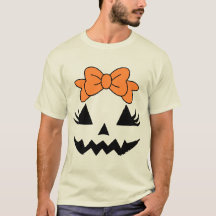 Bright Orange Bow Design pour Halloween