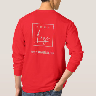 T-shirt Bright Red Business Ajouter votre logo Nom Site We