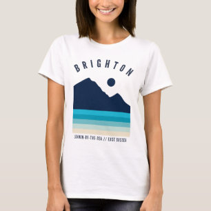 T-shirt Brighton Royaume-Uni Retro Vintage Beach