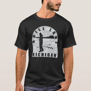 T-shirt Brill Lake Ice Fishing Michigan