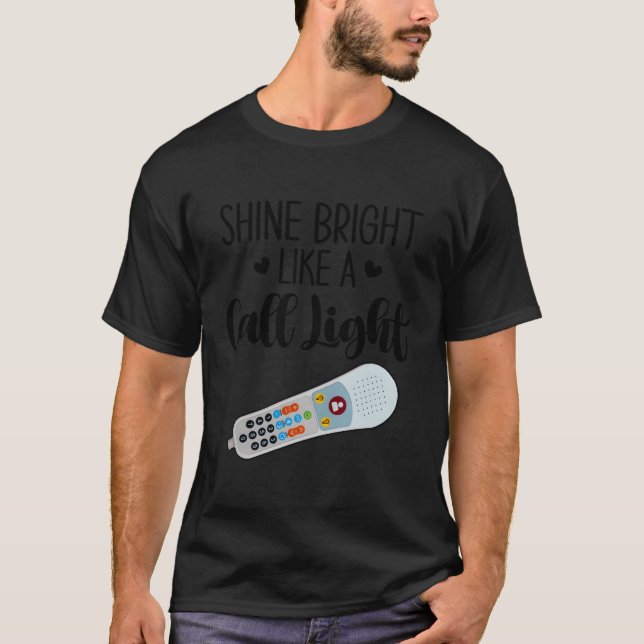 T-shirt Brille Comme Appelez Light Nurse Aide Er Icu Nu (Devant)