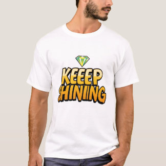 T-shirt Brille Sur La Typographie Rétro Tee